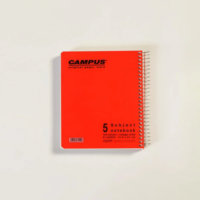 A4 spiral bound 5 subject notebook