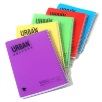 A4 Spiral notebooks- 5 pack