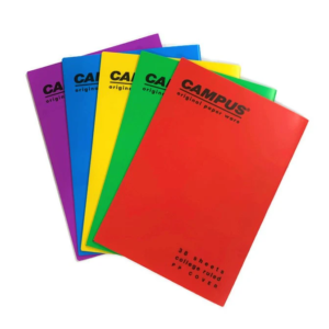 A4 lined plastic bound pin notebook
